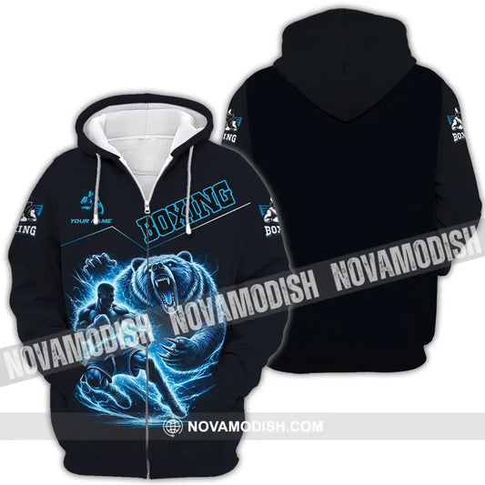 Unisex Shirt - Custom Boxing 3D Shirt Zipper Hoodie / S T-shirt