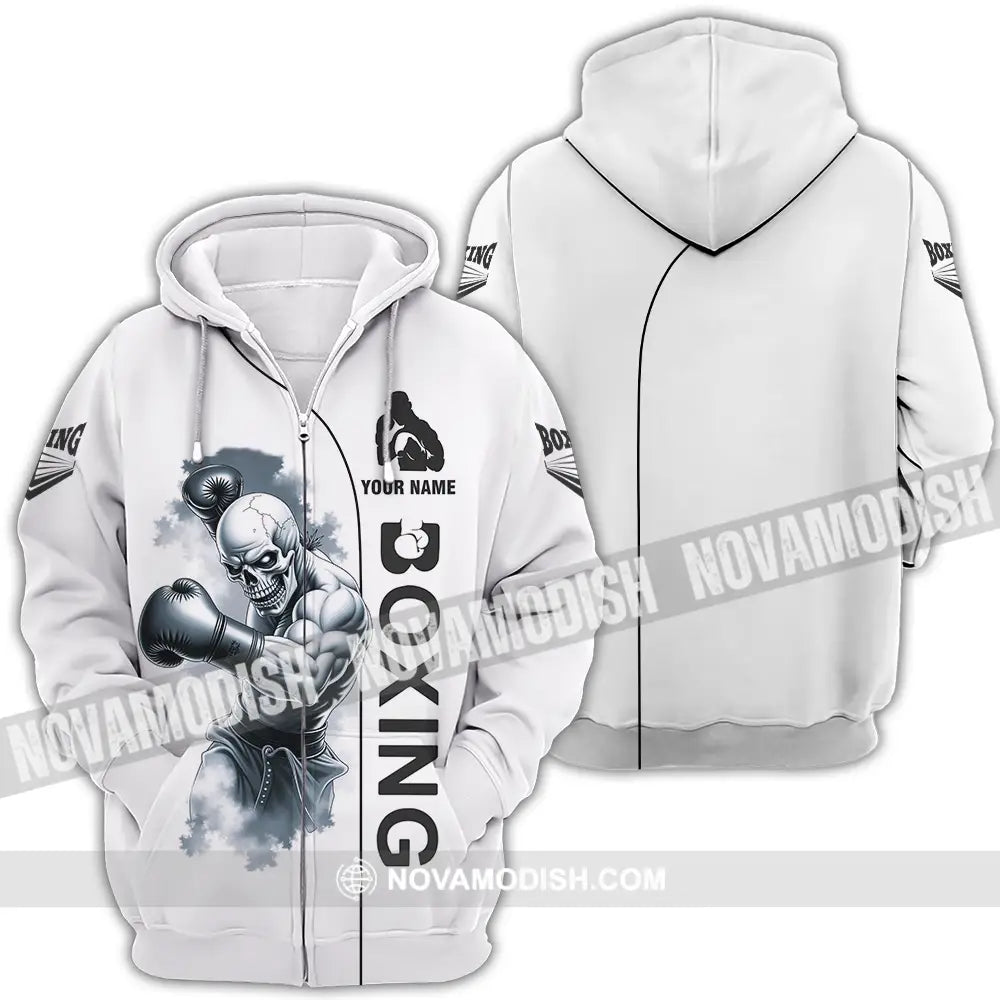 Unisex Shirt - Custom Boxing 3D Shirt Zipper Hoodie / S T-shirt