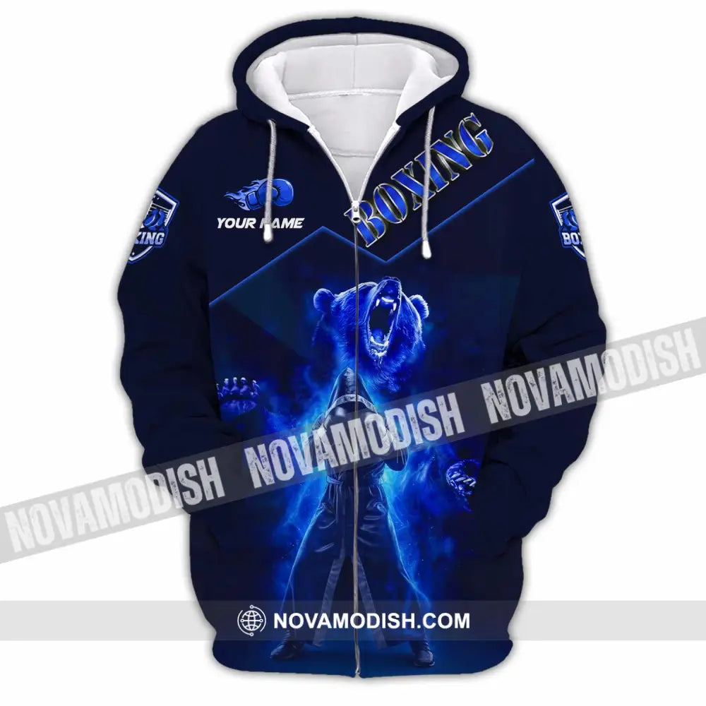 Unisex Shirt - Custom Boxing 3D Shirt Zipper Hoodie / S T-shirt