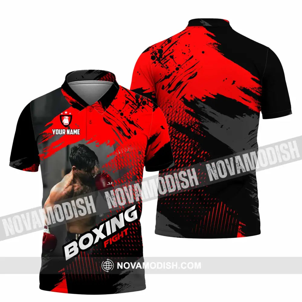 Unisex Shirt - Custom Boxing Fight 3D Shirt - Polo Shirt / S - T-shirt