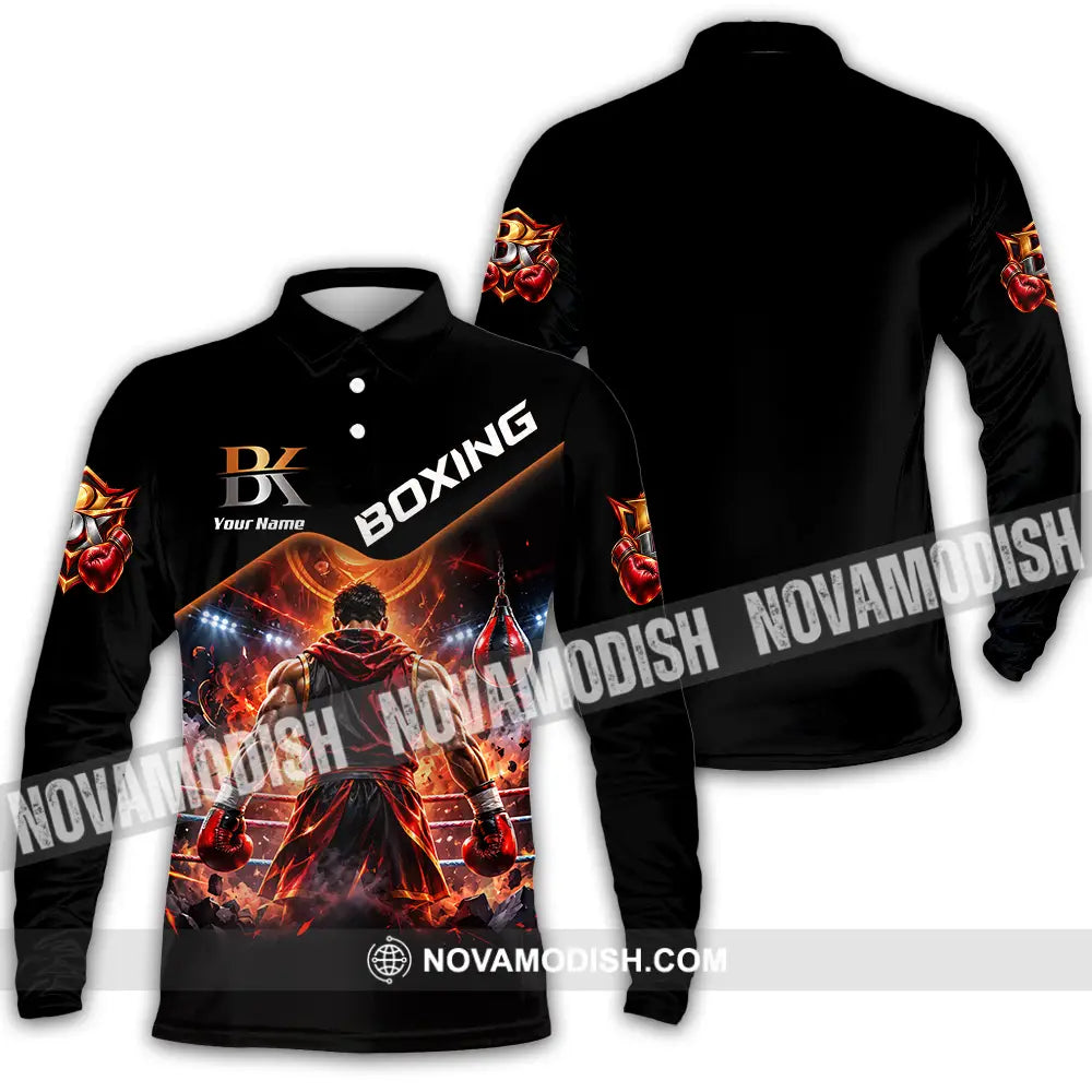 Unisex Shirt - Custom Boxing Shirt - Long Sleeve Polo / S - T-shirt