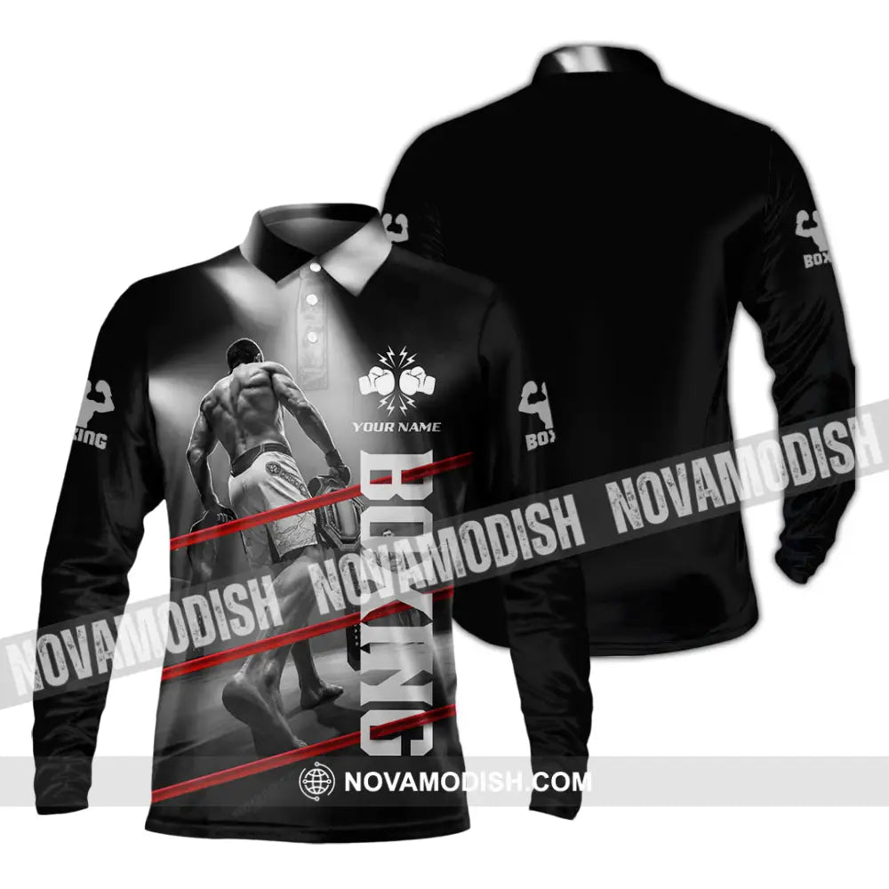 Unisex Shirt - Custom Boxing Shirt - Long Sleeve Polo / S - T-shirt