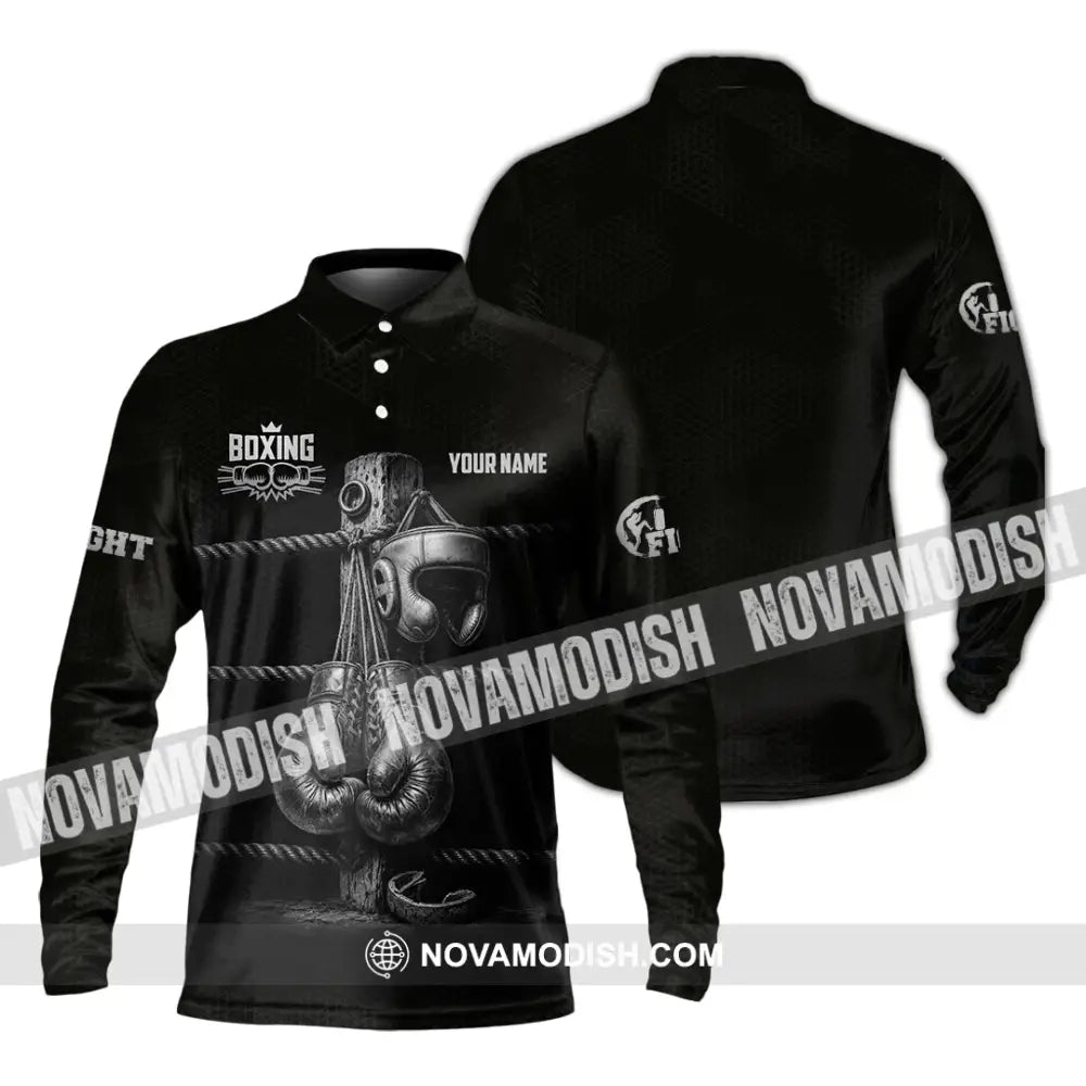 Unisex Shirt - Custom Boxing Shirt - Long Sleeve Polo / S - T-shirt