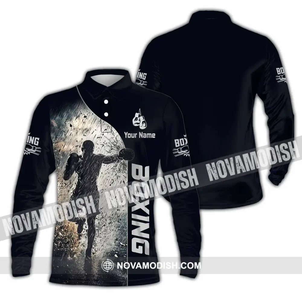 Unisex Shirt - Custom Boxing Shirt - Long Sleeve Polo / S - T-shirt