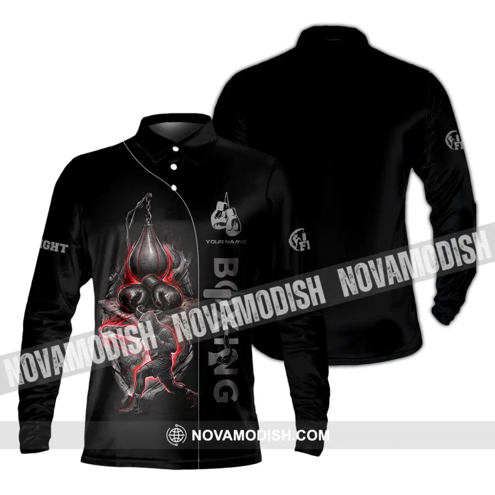 Unisex Shirt - Custom Boxing Shirt - Long Sleeve Polo / S - T-shirt