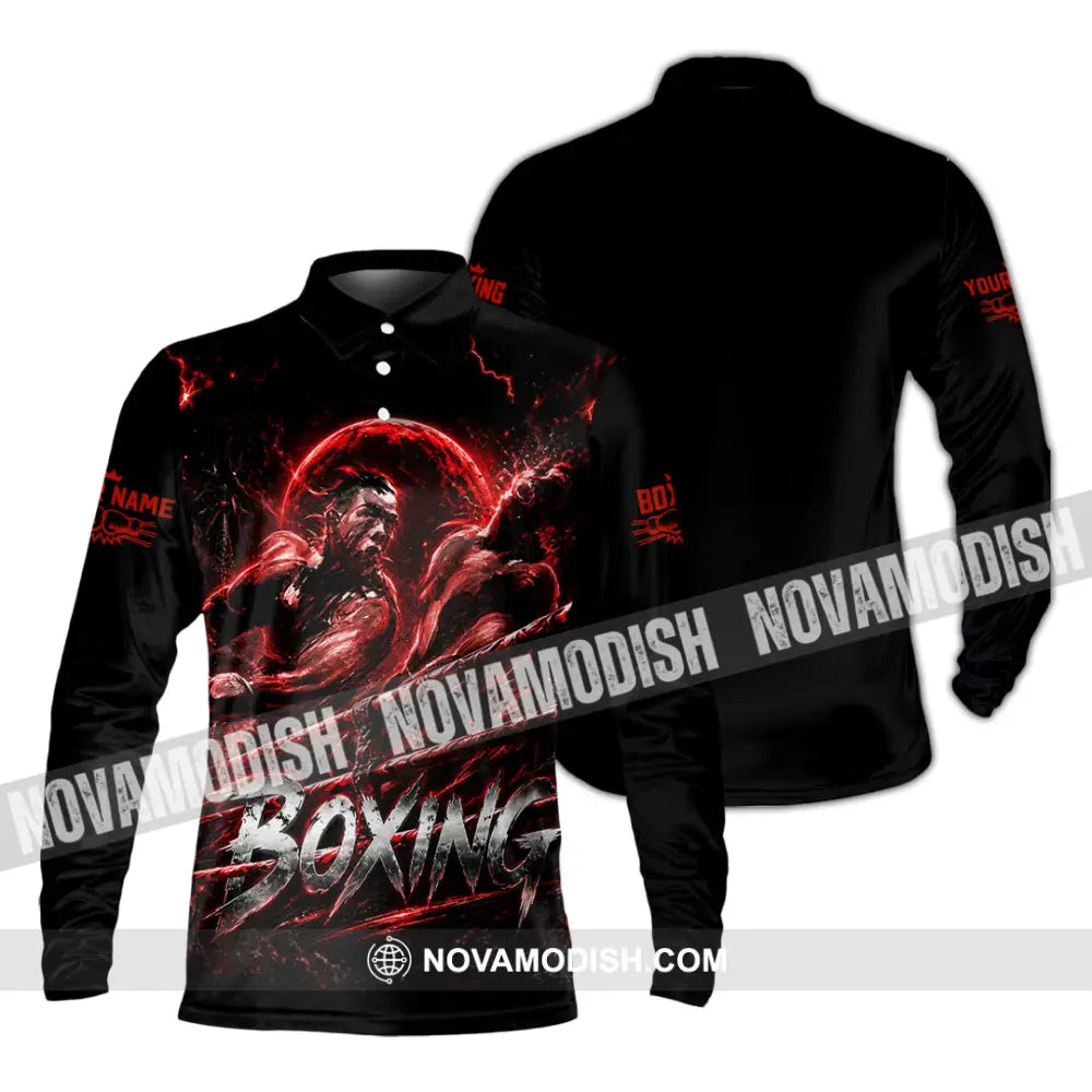 Unisex Shirt - Custom Boxing Shirt - Long Sleeve Polo / S - T-shirt