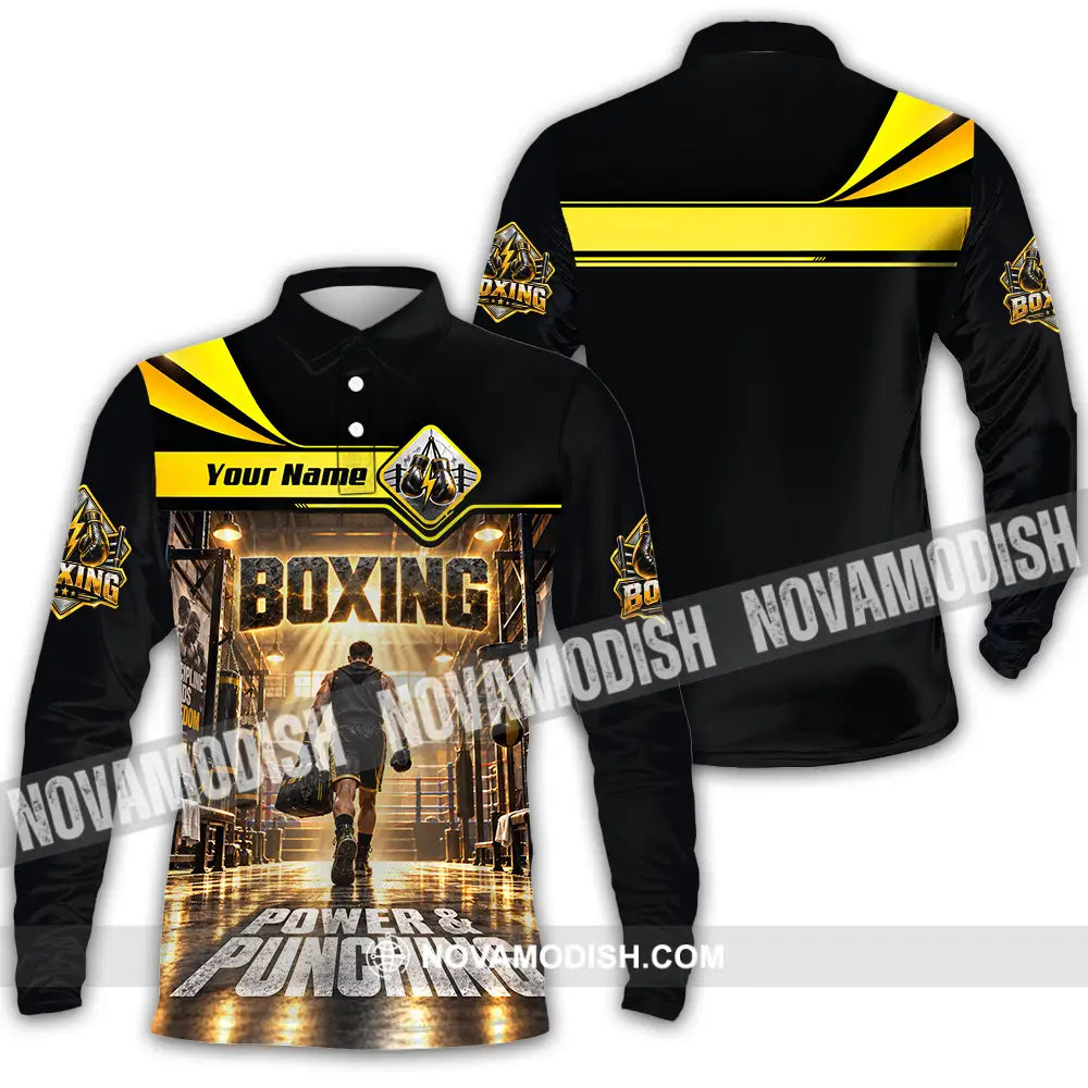 Unisex Shirt - Custom Boxing Shirt - Long Sleeve Polo / S - T-shirt