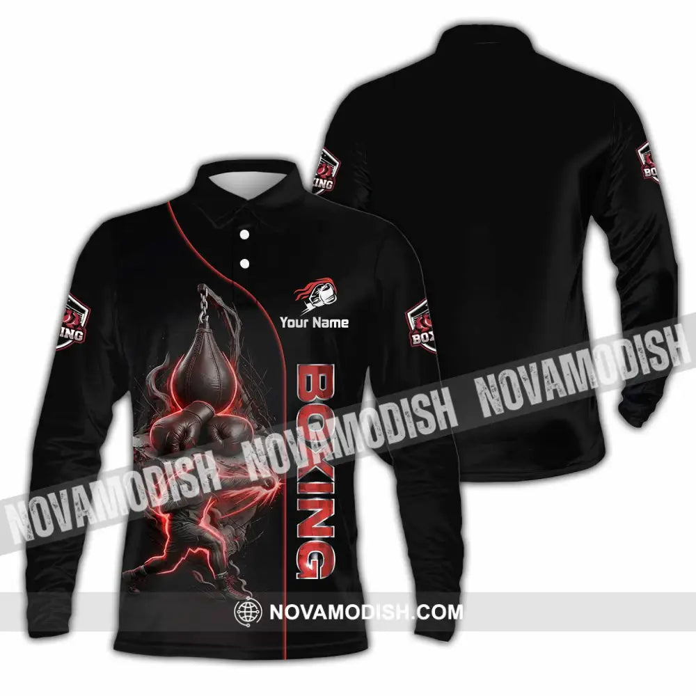 Unisex Shirt - Custom Boxing Shirt - Long Sleeve Polo / S - T-shirt
