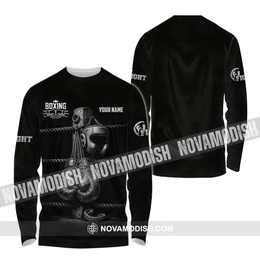 Unisex Shirt - Custom Boxing Shirt - Long Sleeve Shirt / S - T-shirt