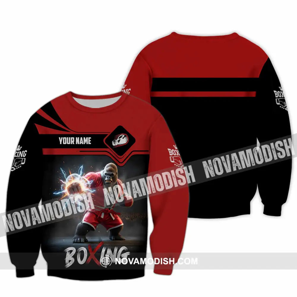 Unisex Shirt - Custom Boxing Shirt Long Sleeve / S T-shirt