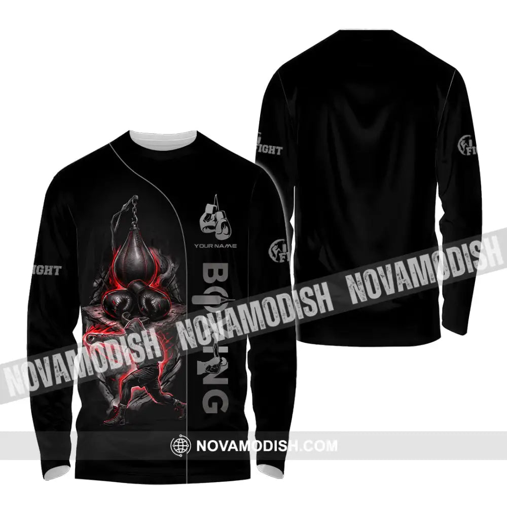 Unisex Shirt - Custom Boxing Shirt - Long Sleeve Shirt / S - T-shirt