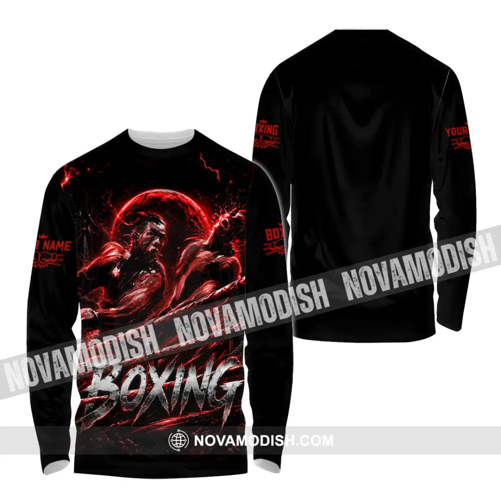 Unisex Shirt - Custom Boxing Shirt - Long Sleeve Shirt / S - T-shirt