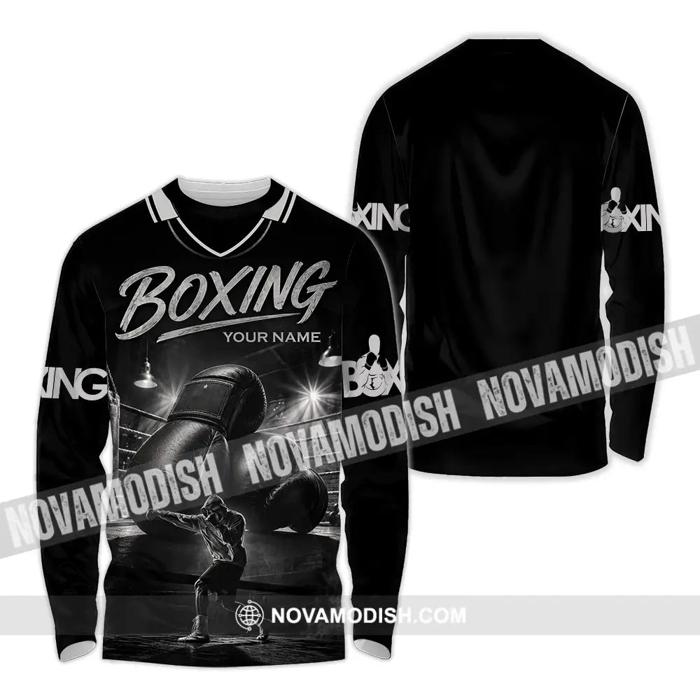 Unisex Shirt - Custom Boxing Shirt - Long Sleeve Shirt / S - T-shirt