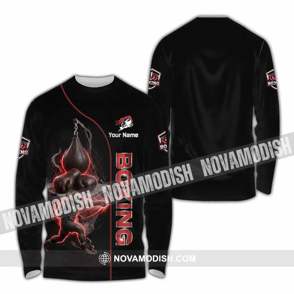 Unisex Shirt - Custom Boxing Shirt - Long Sleeve Shirt / S - T-shirt