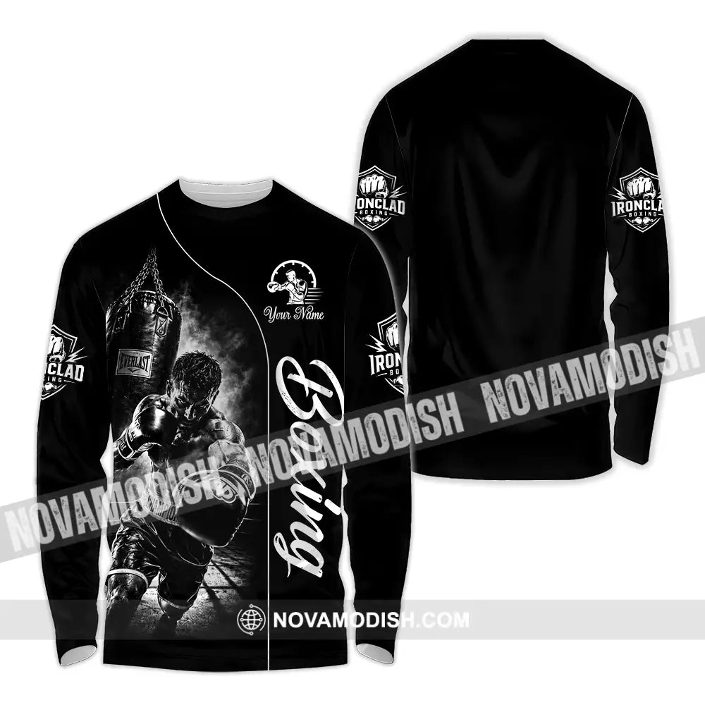Unisex Shirt - Custom Boxing Shirt - Long Sleeve Shirt / S - T-shirt