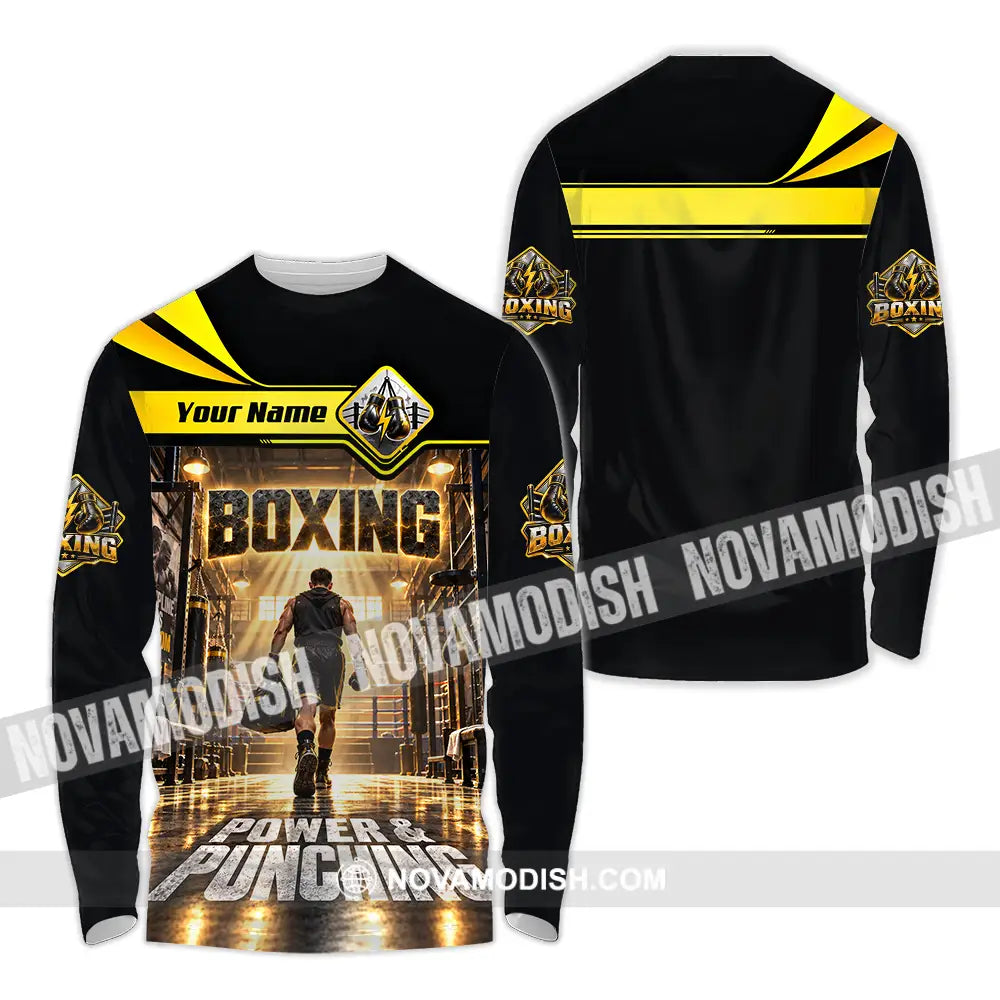 Unisex Shirt - Custom Boxing Shirt - Long Sleeve Shirt / S - T-shirt