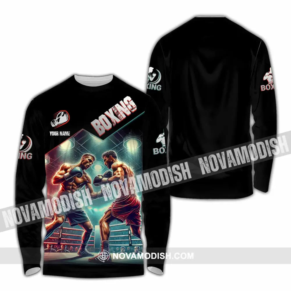 Unisex Shirt - Custom Boxing Shirt Long Sleeve Shirt / S T-shirt