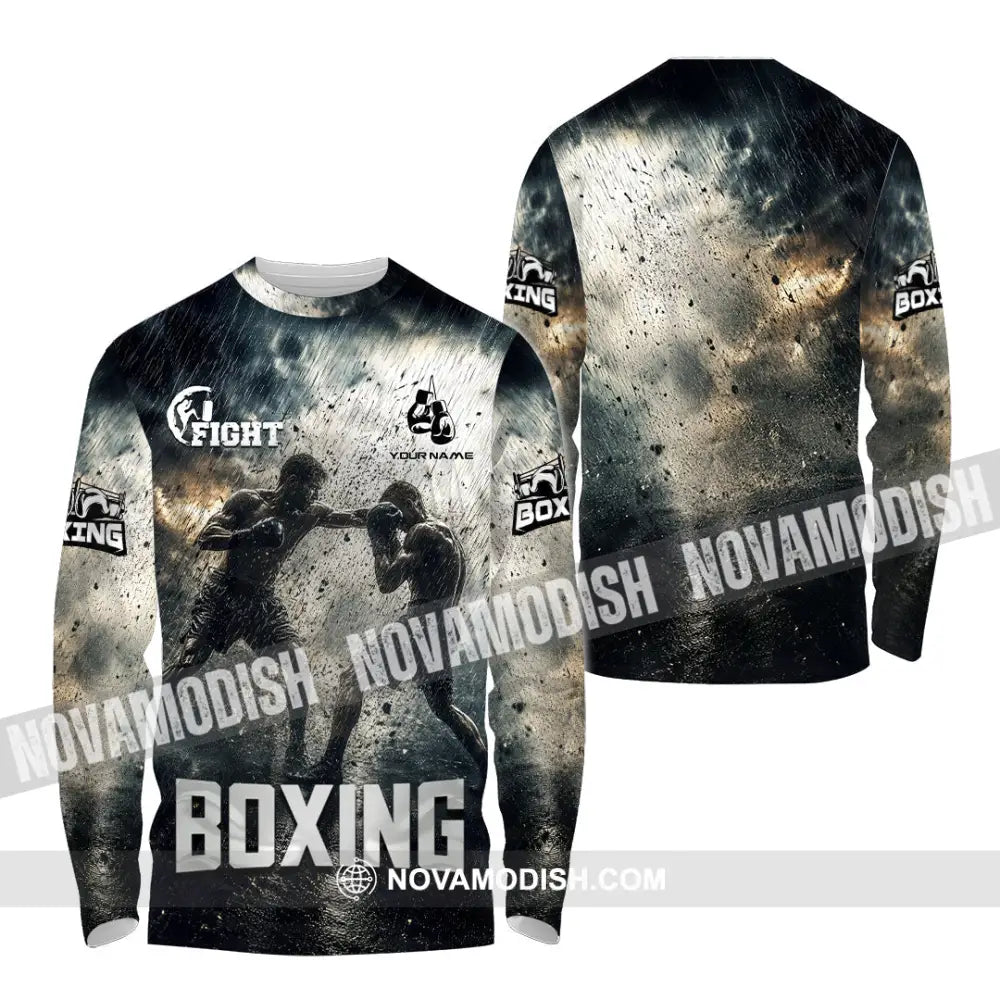 Unisex Shirt - Custom Boxing Shirt - Long Sleeve Shirt / S - T-shirt