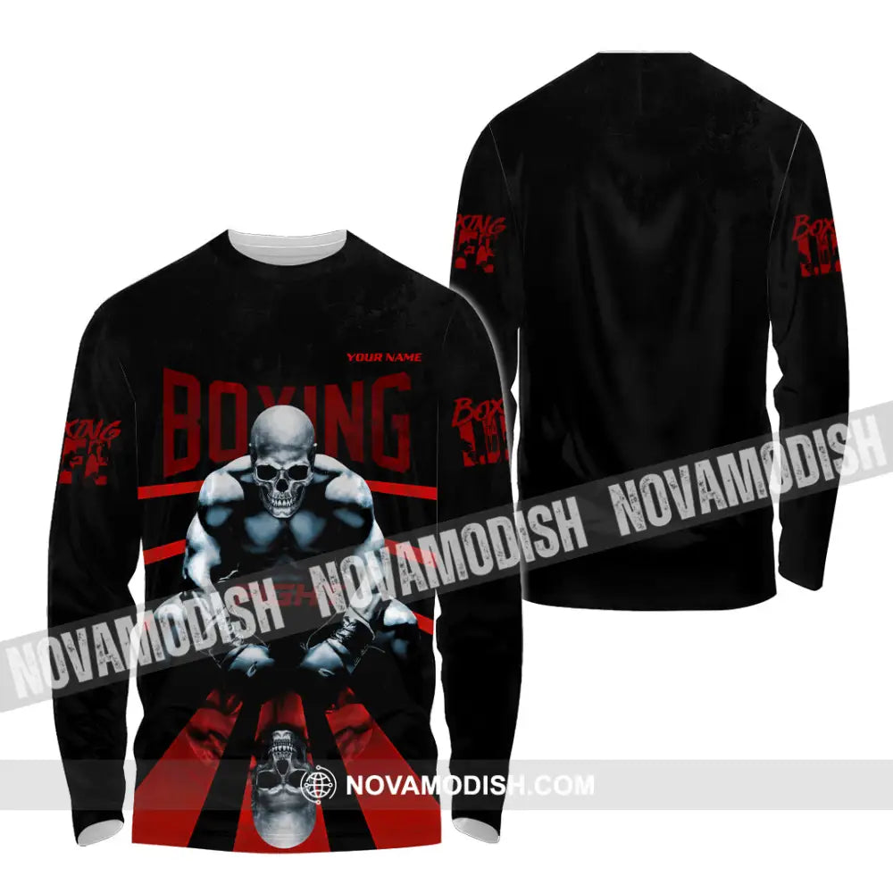 Unisex Shirt - Custom Boxing Shirt - Long Sleeve Shirt / S - T-shirt