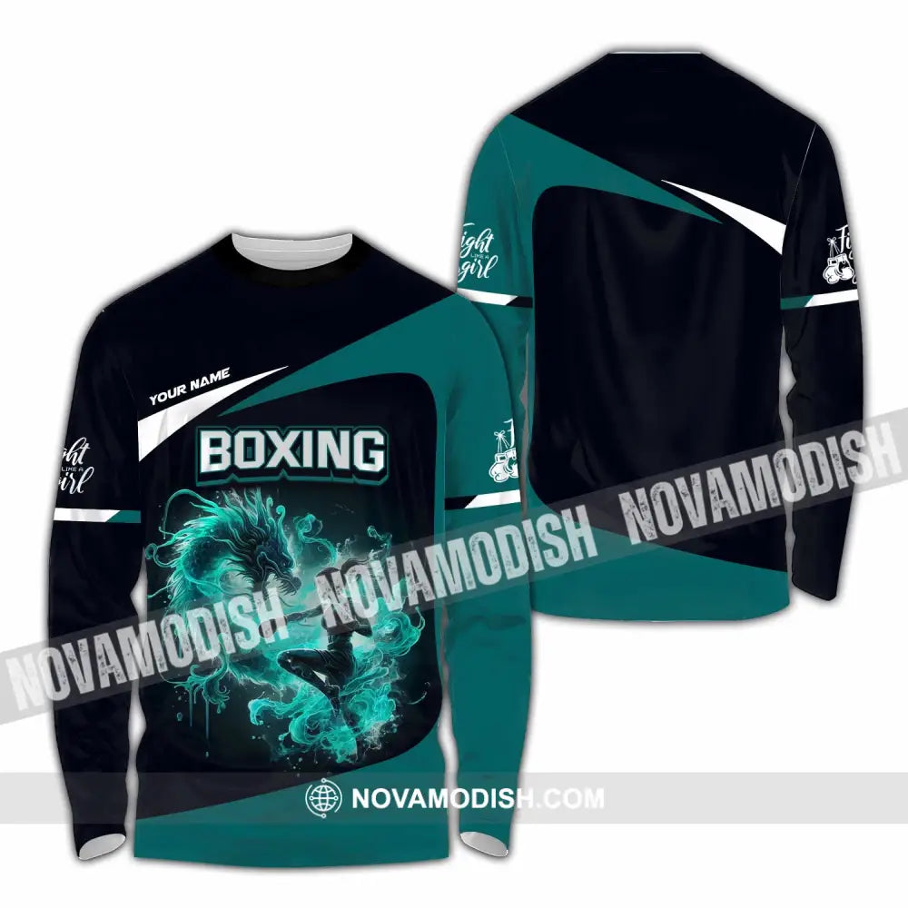 Unisex Shirt - Custom Boxing Shirt Long Sleeve Shirt / S T-shirt