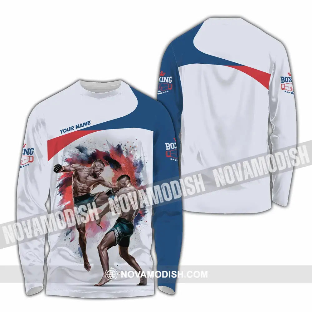 Unisex Shirt - Custom Boxing Lover Shirt Long Sleeve Shirt / S T-shirt