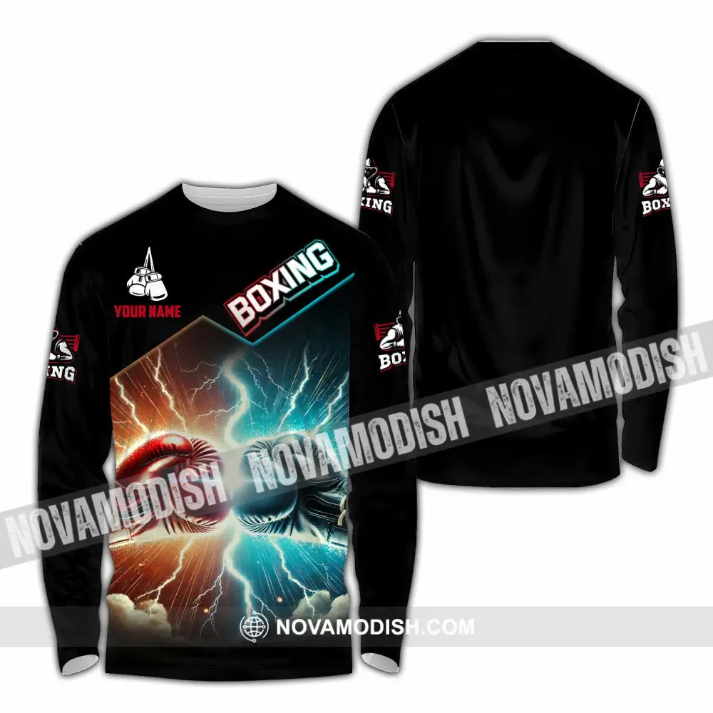 Unisex Shirt - Custom Boxing Lover Sport Shirt Long Sleeve Shirt / S T-shirt