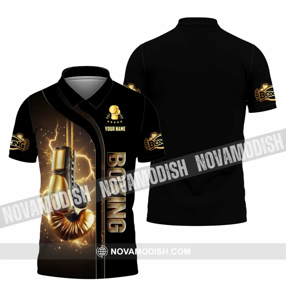 Unisex Shirt - Custom Boxing Lover Sport Shirt Polo Shirt / S T-shirt