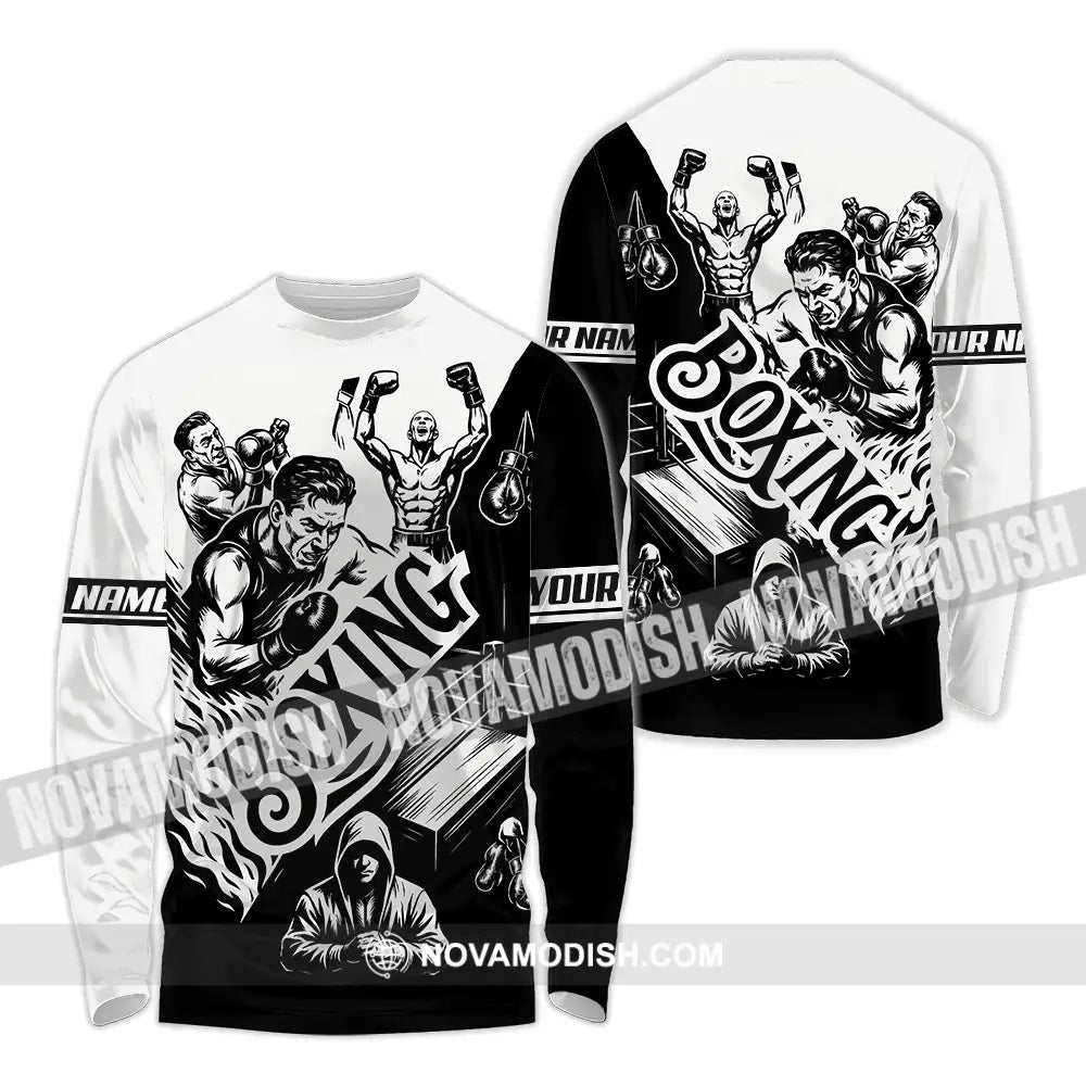 Unisex Shirt - Custom Boxing Men Shirt Long Sleeve Shirt / S T-shirt