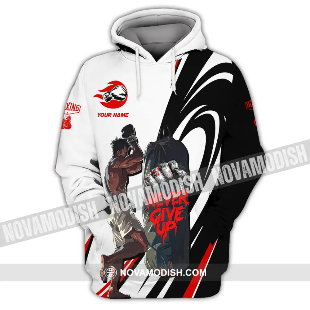Unisex Shirt - Custom Boxing Never Give Up Shirt Hoodie / S T-shirt
