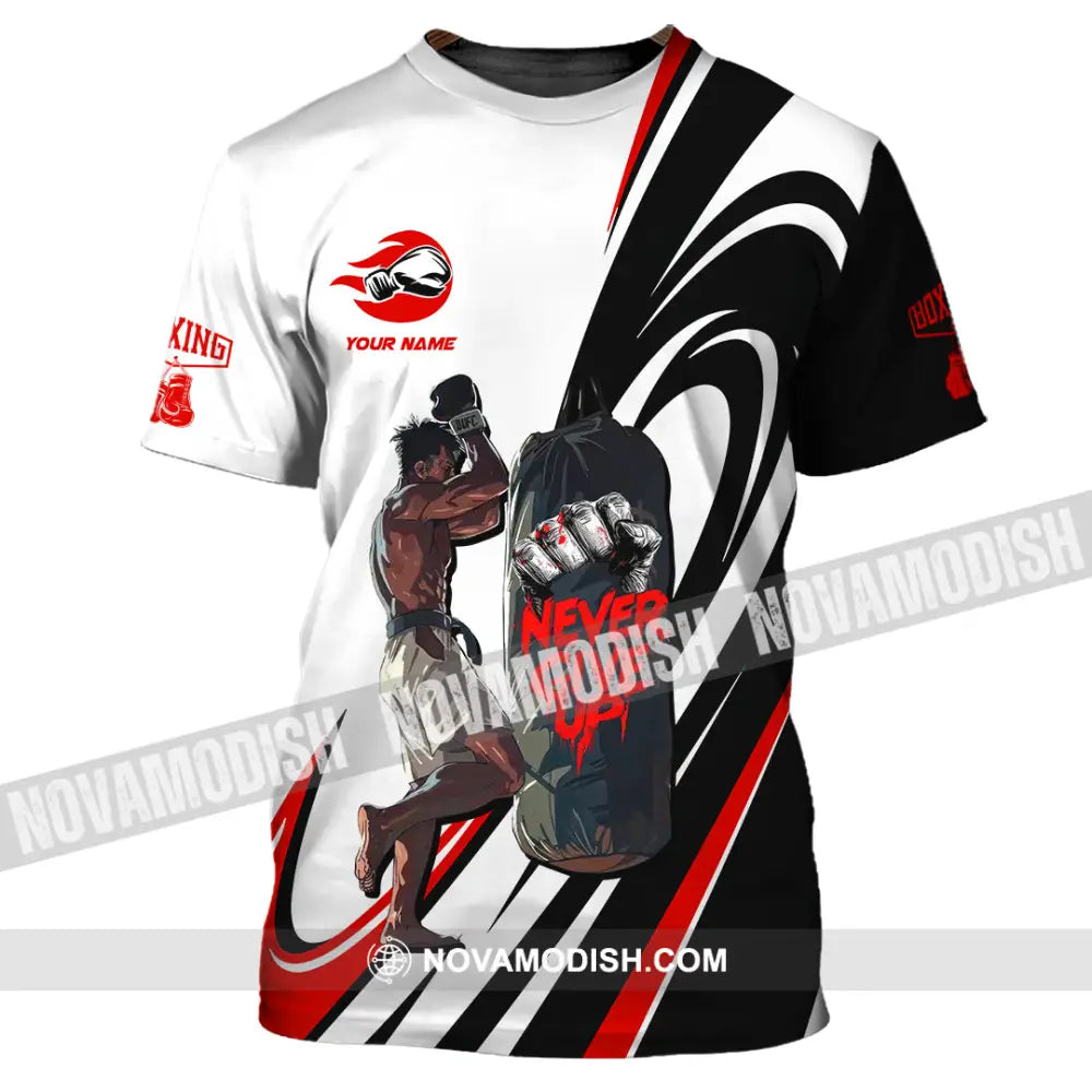 Unisex Shirt - Custom Boxing Never Give Up Shirt T-shirt