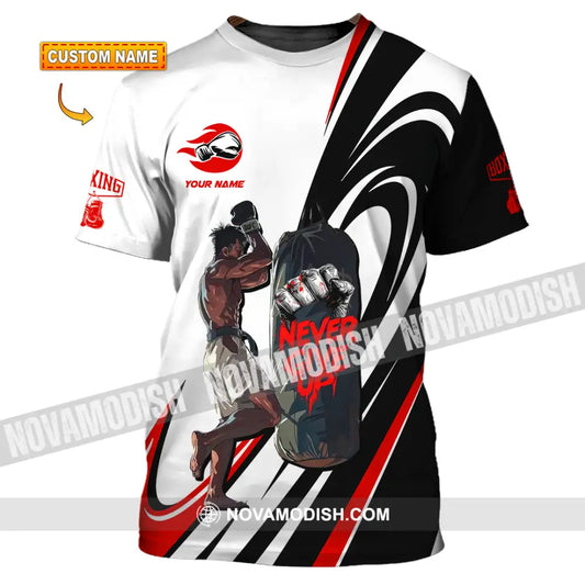 Unisex Shirt - Custom Boxing Never Give Up Shirt T-Shirt / S T-shirt
