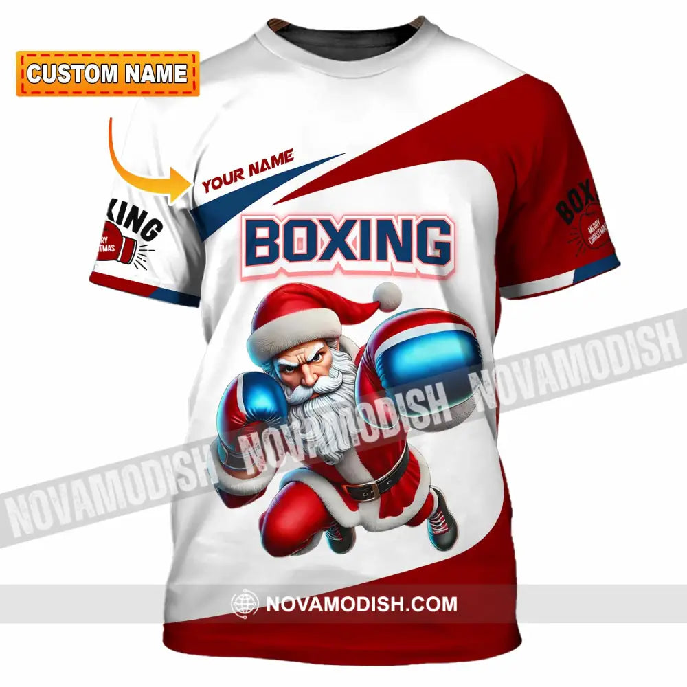 Unisex Shirt - Custom Boxing Santa Shirt T-shirt