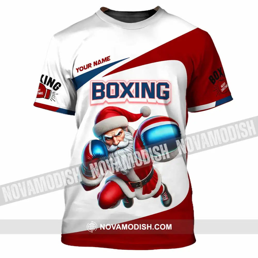 Unisex Shirt - Custom Boxing Santa Shirt T-Shirt / S T-shirt