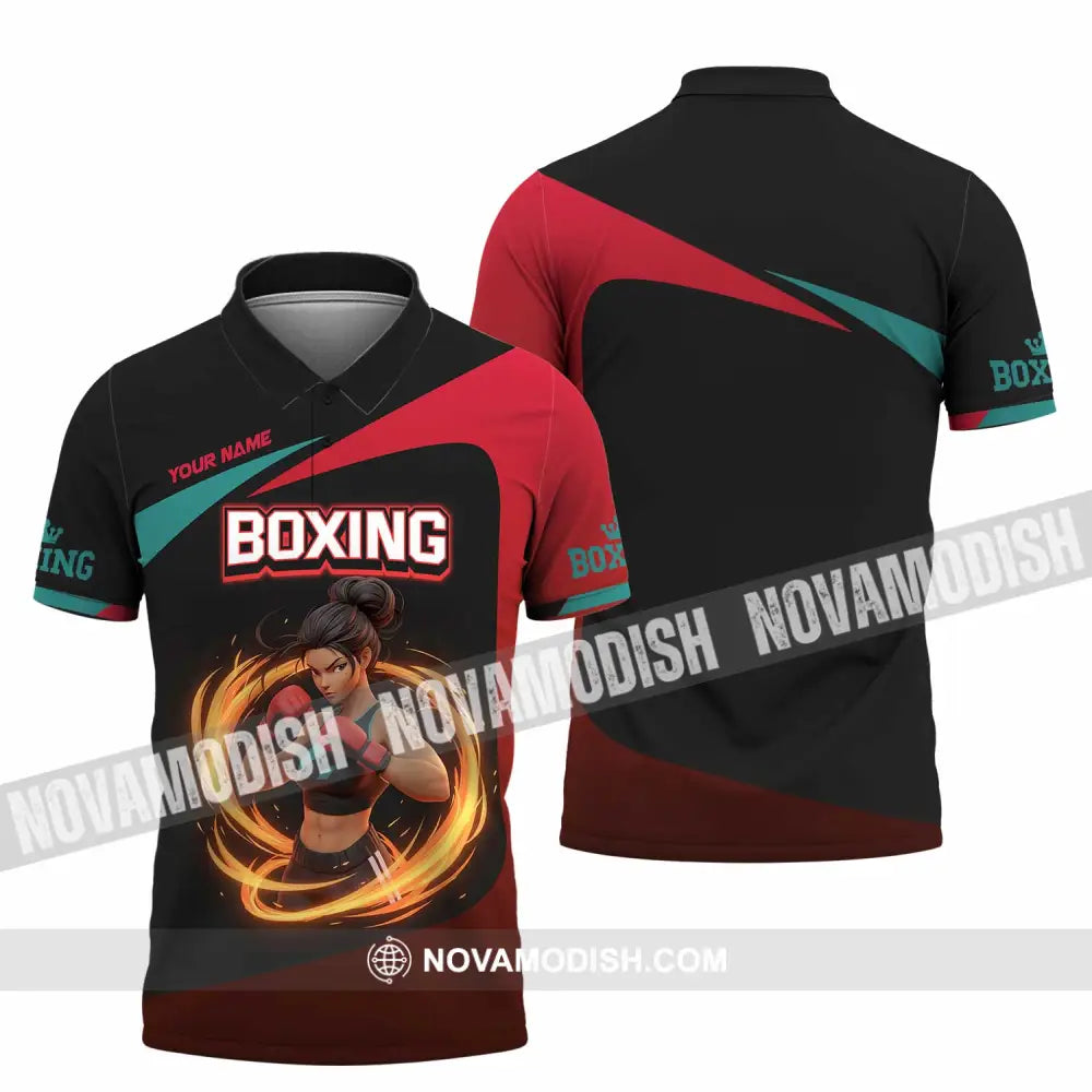 Unisex Shirt - Custom Boxing Sport Shirt Polo Shirt / S T-shirt