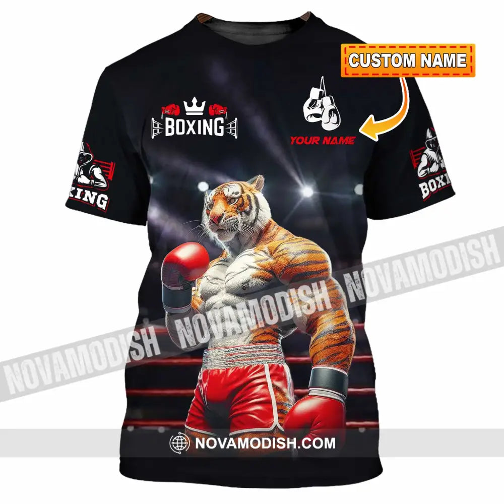 Unisex Shirt - Custom Boxing Tiger Shirt T-shirt