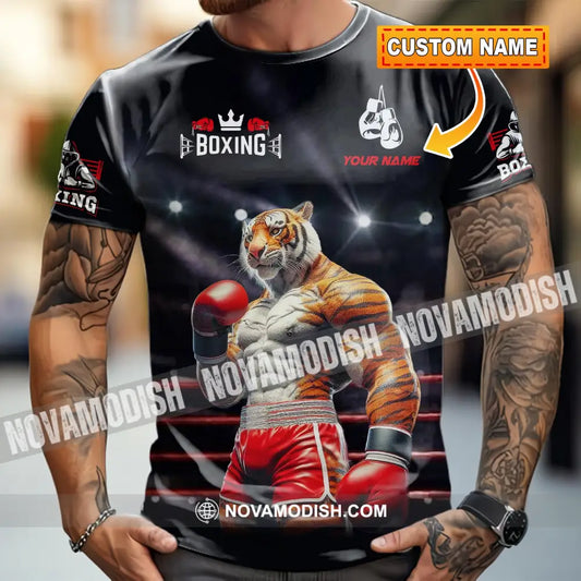 Unisex Shirt - Custom Boxing Tiger Shirt T-shirt
