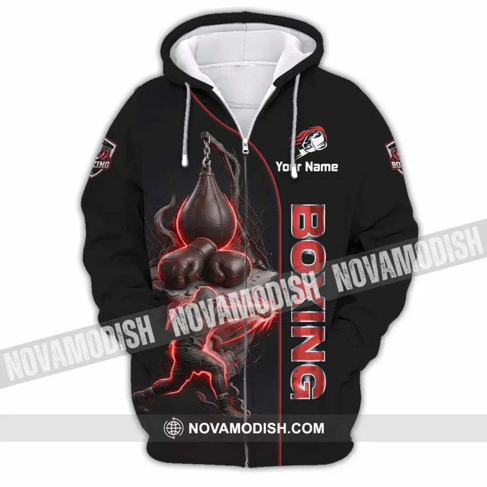Unisex Shirt - Custom Boxing Shirt - Zipper Hoodie / S - T-shirt