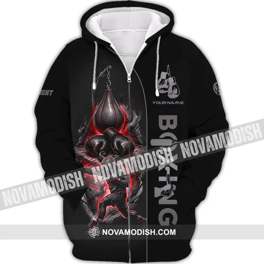Unisex Shirt - Custom Boxing Shirt - Zipper Hoodie / S - T-shirt
