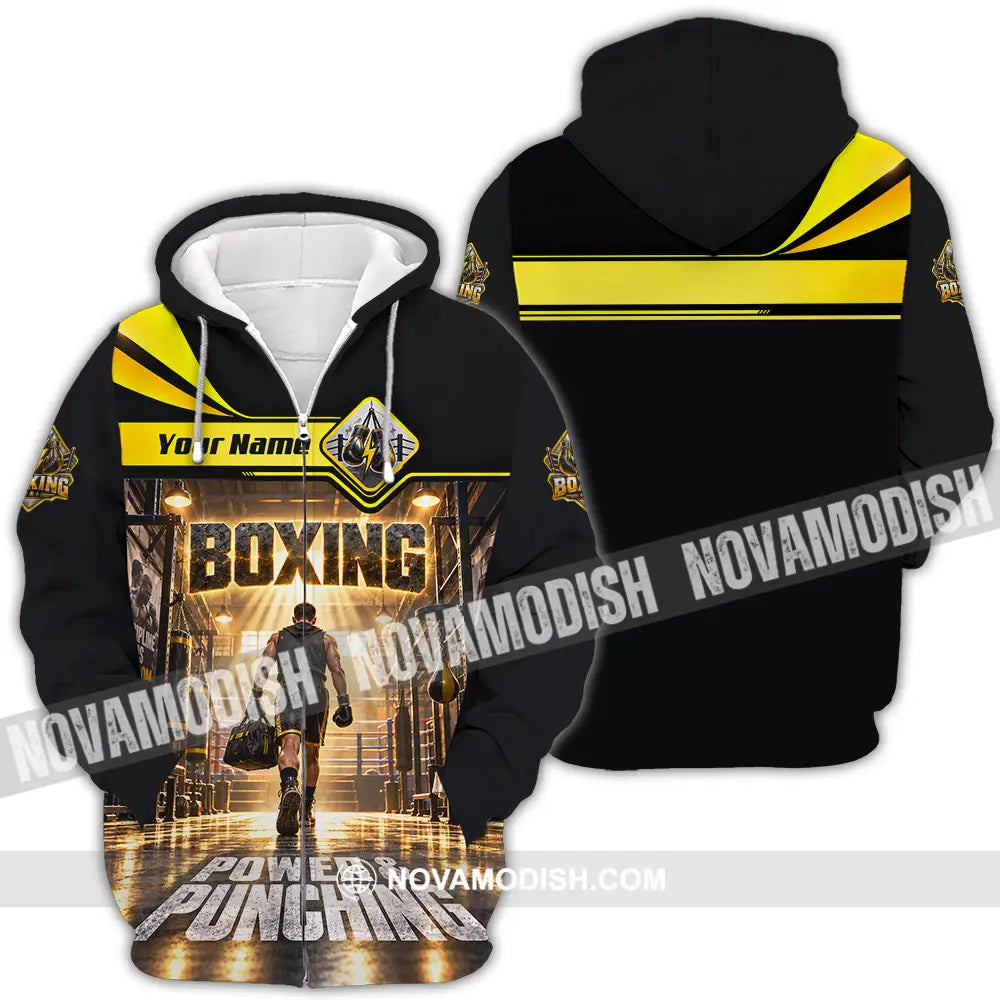 Unisex Shirt - Custom Boxing Shirt - Zipper Hoodie / S - T-shirt