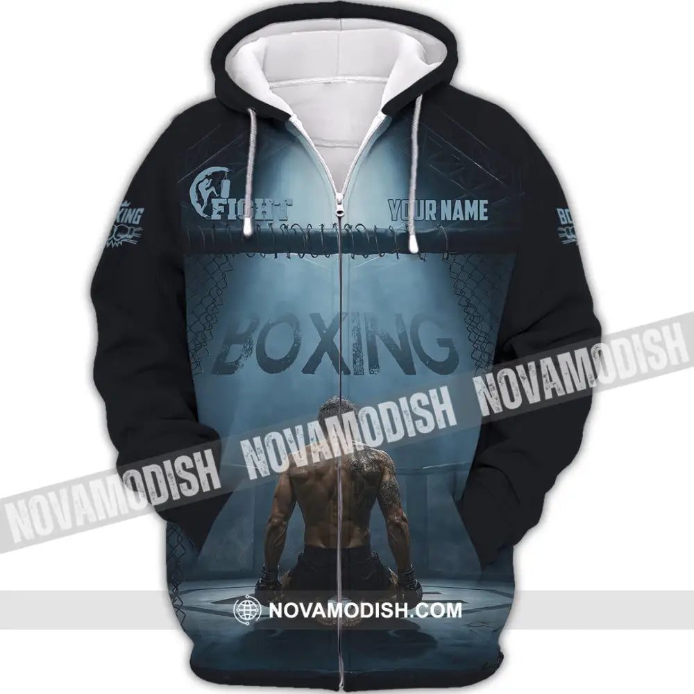 Unisex Shirt - Custom Boxing Shirt - Zipper Hoodie / S - T-shirt