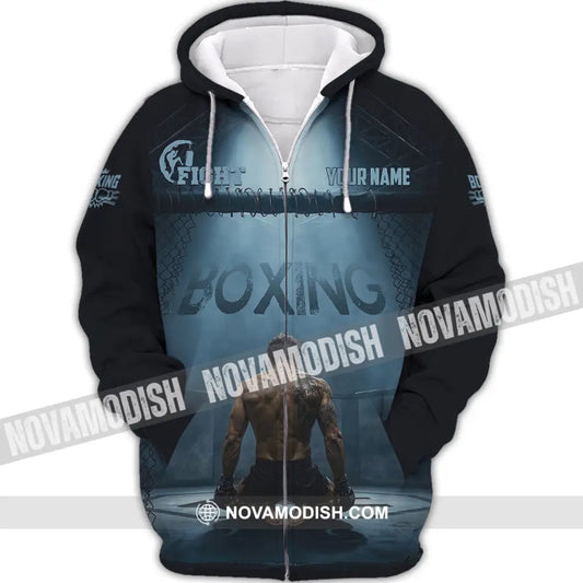 Unisex Shirt - Custom Boxing Shirt - Zipper Hoodie / S - T-shirt