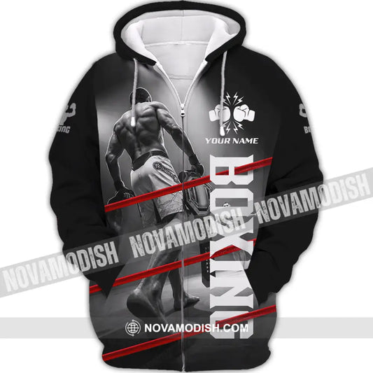 Unisex Shirt - Custom Boxing Shirt - Zipper Hoodie / S - T-shirt