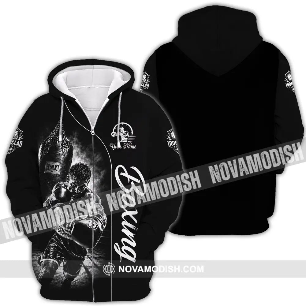 Unisex Shirt - Custom Boxing Shirt - Zipper Hoodie / S - T-shirt