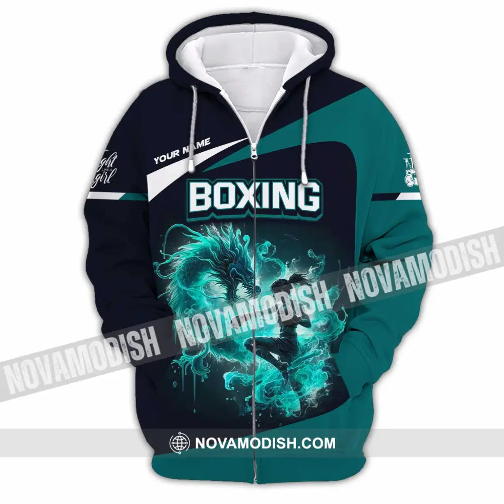 Unisex Shirt - Custom Boxing Shirt Zipper Hoodie / S T-shirt