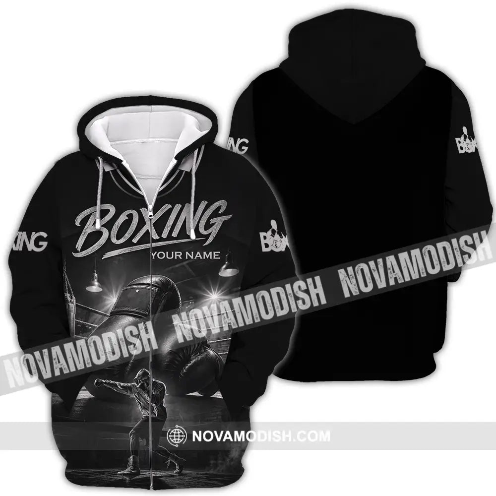 Unisex Shirt - Custom Boxing Shirt - Zipper Hoodie / S - T-shirt