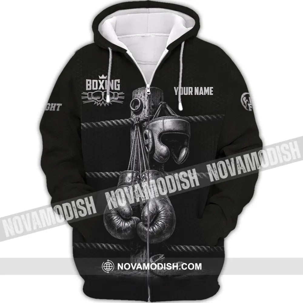 Unisex Shirt - Custom Boxing Shirt - Zipper Hoodie / S - T-shirt