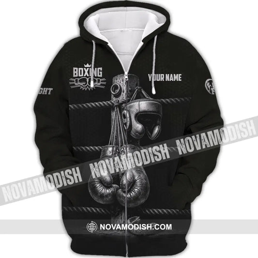 Unisex Shirt - Custom Boxing Shirt - Zipper Hoodie / S - T-shirt