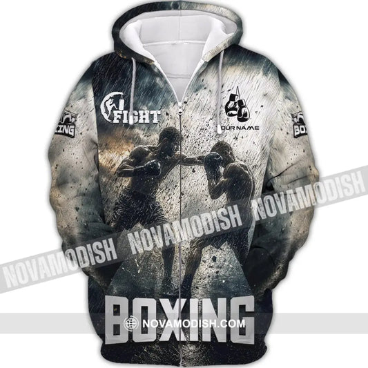 Unisex Shirt - Custom Boxing Shirt - Zipper Hoodie / S - T-shirt