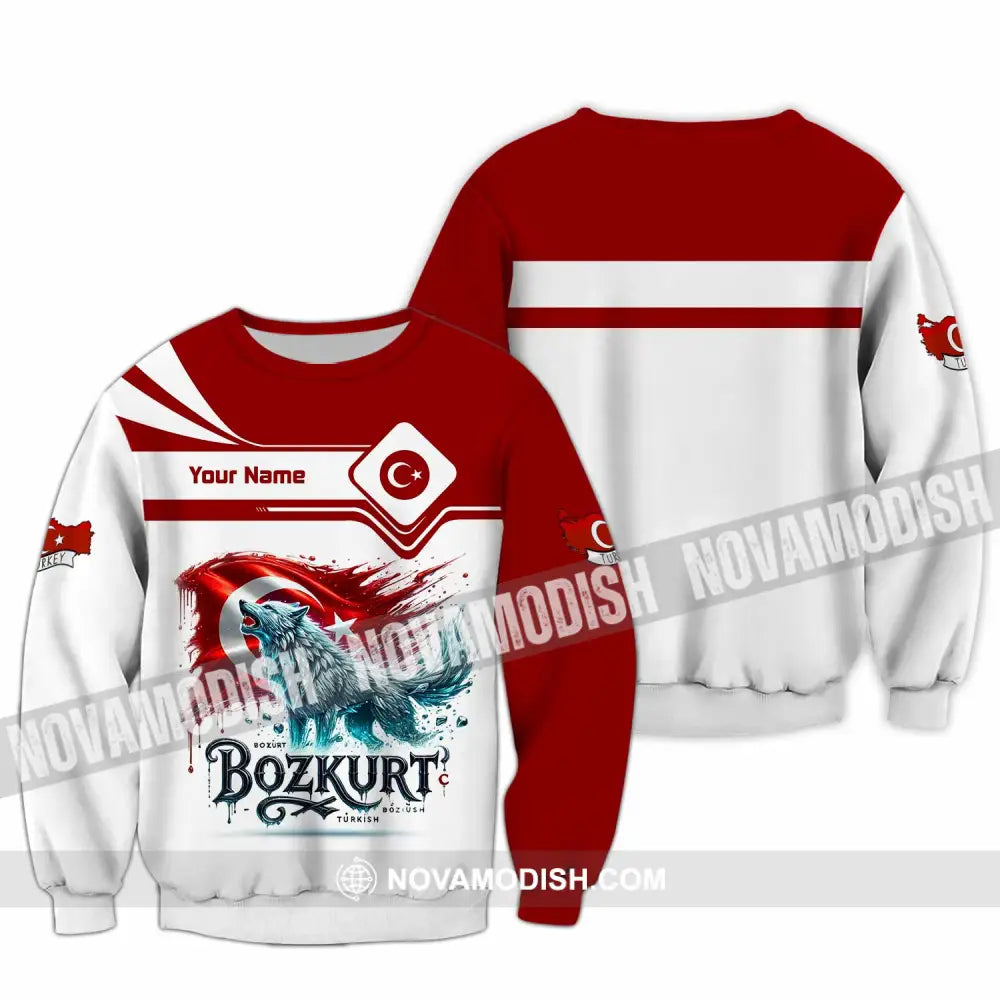 Unisex Shirt - Custom Bozkurt Shirt - Long Sleeve / S - T-shirt