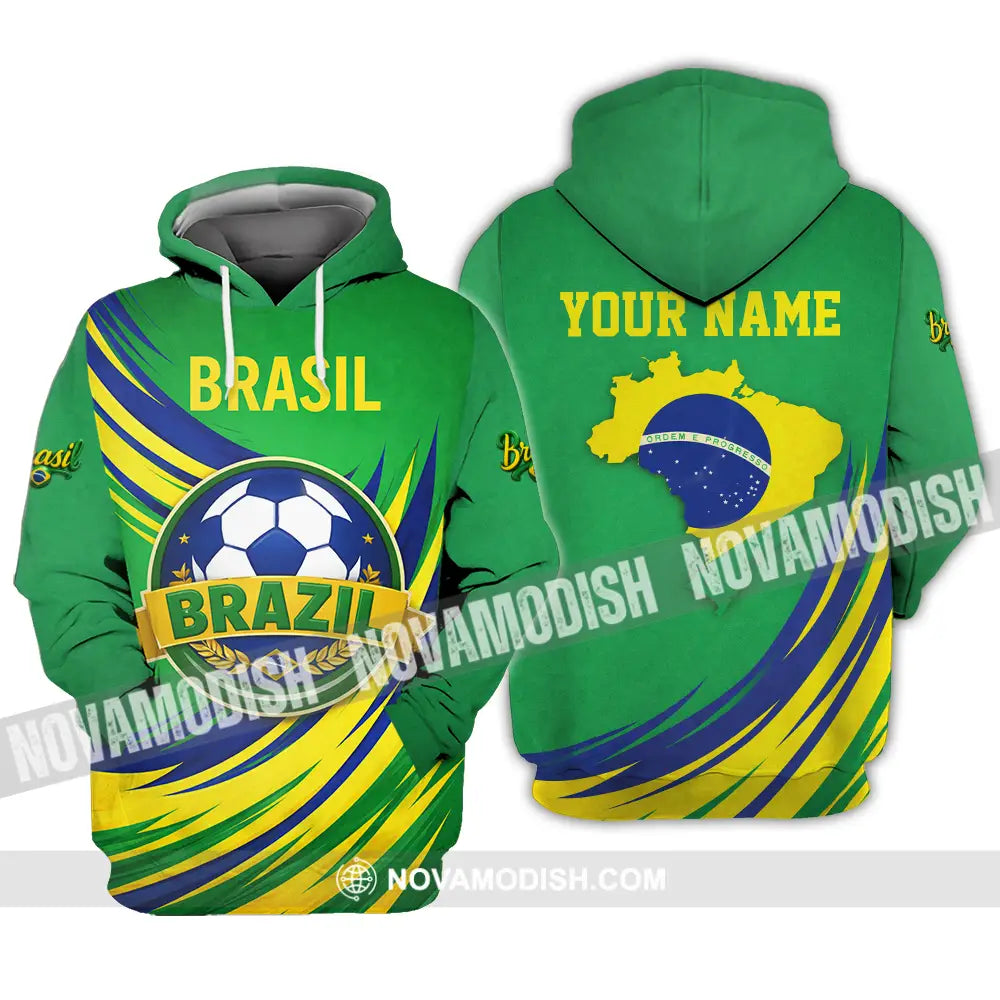 Unisex Shirt - Custom Brasil 3D Shirt Hoodie / S T-shirt